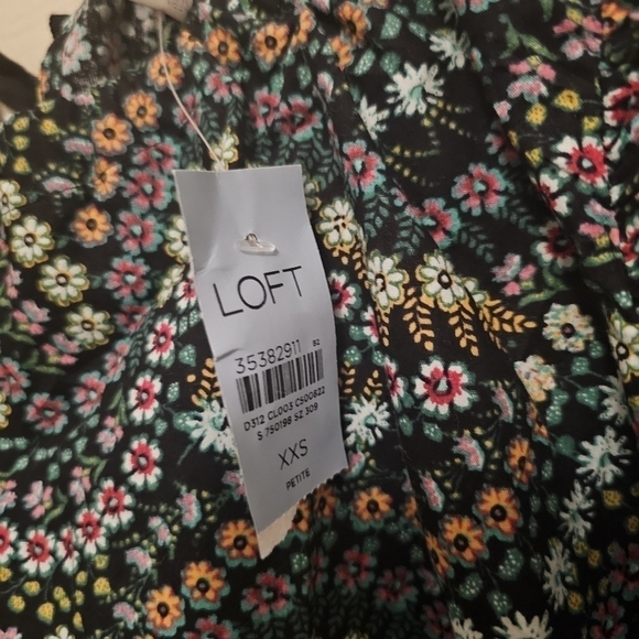 LOFT  Garden Dobby Tie Back Ruffle Blouse - Picture 9 of 9